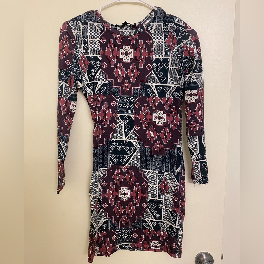 Top shop print dress
